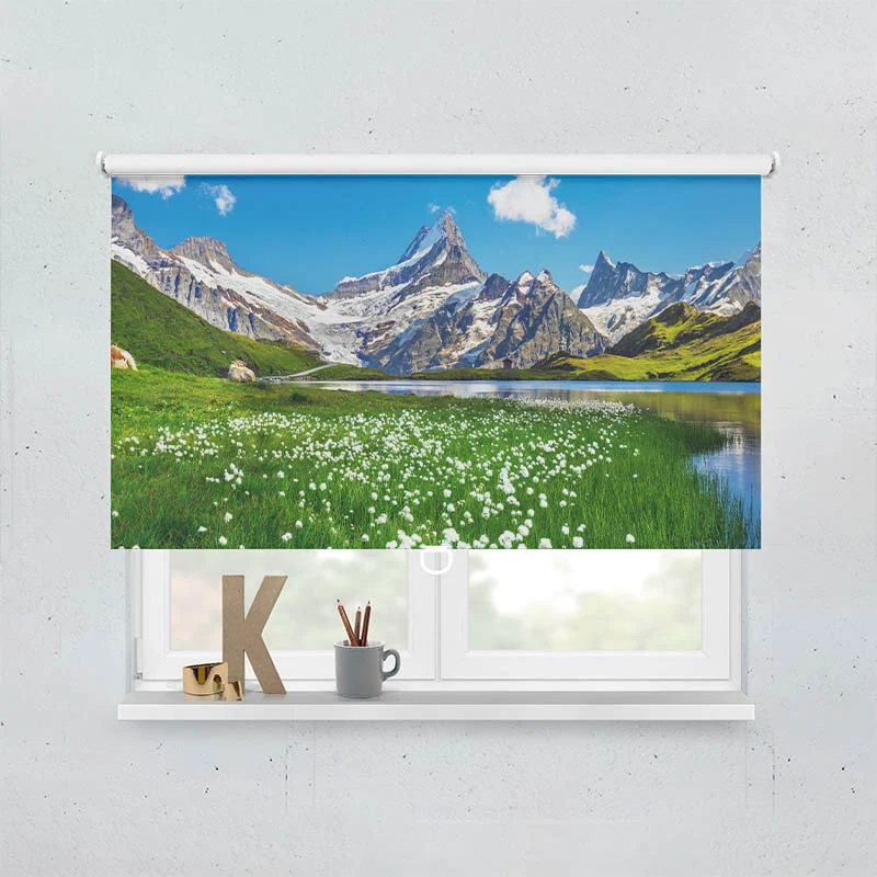 Springrollo Motiv "Schweizer Alpen Bachalpsee"
