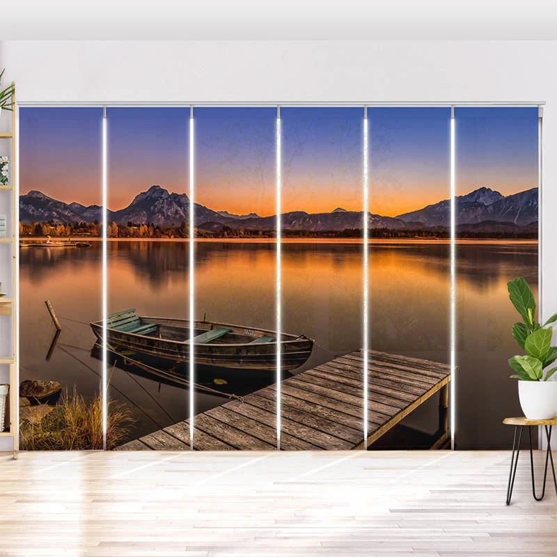 Schiebegardine Motiv "Abendstimmung am Hopfensee"
