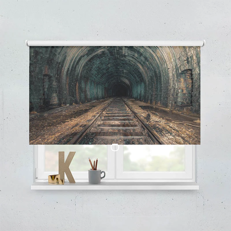 Springrollo Motiv "Alter Eisenbahn Tunnel"