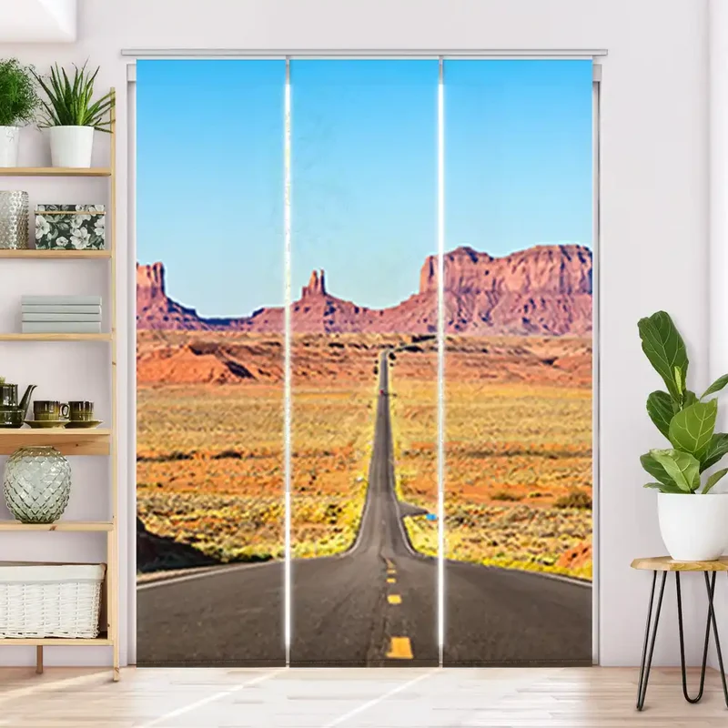Schiebegardine Motiv "Route 66 Monument Valley"