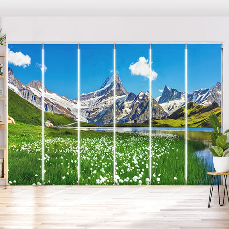 Schiebegardine Motiv "Schweizer Alpen Bachalpsee"