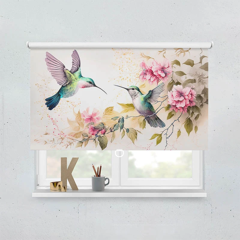 Springrollo Motiv "Kolibri Gemalt"