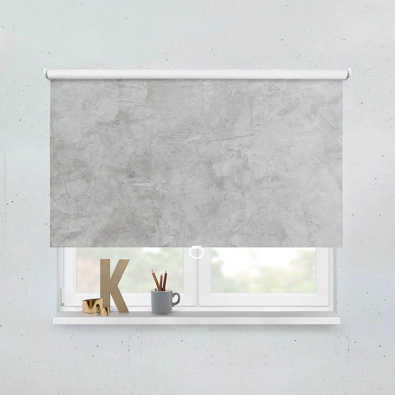 Springrollo Motiv "Beton Optik Hell"