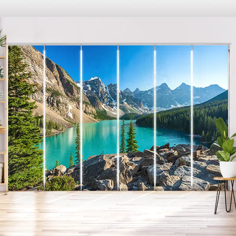 Schiebegardine Motiv "Rocky Mountains Canada"