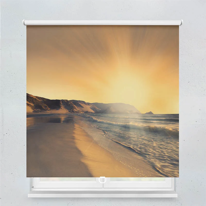 Springrollo Motiv "Sonnenuntergang Strand"
