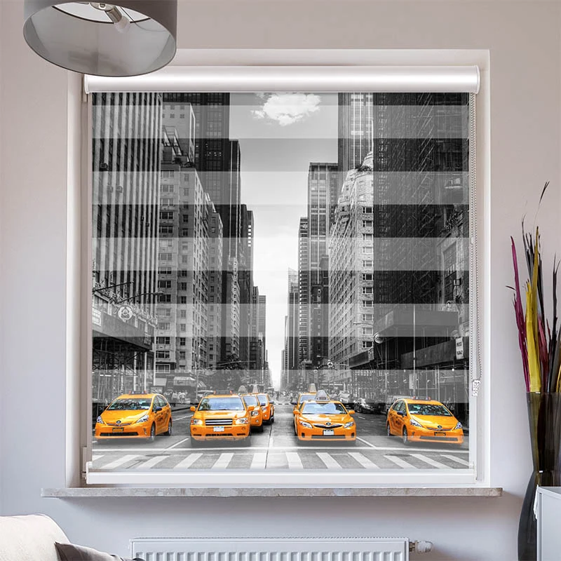 Doppelrollo mit Kassette "New York Taxi"