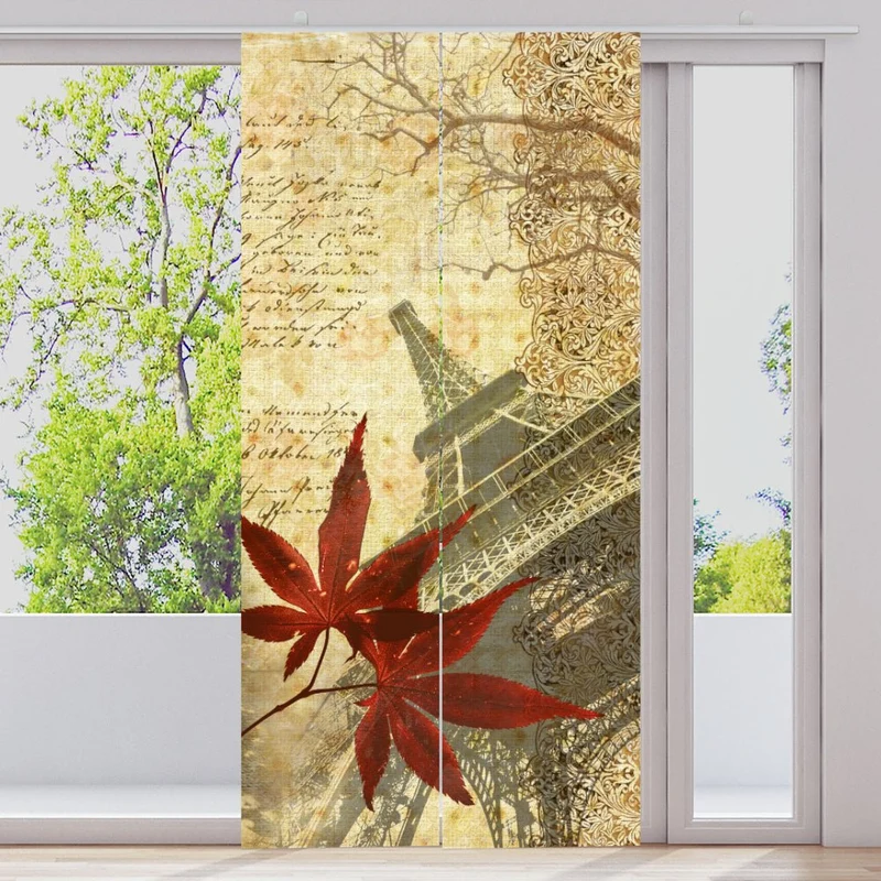 Schiebegardine Motiv "Paris Vintage Memories"