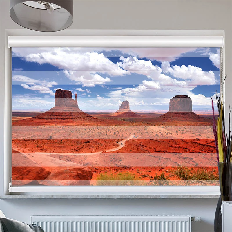 Doppelrollo mit Kassette "Monument Valley"