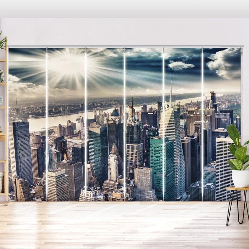 Schiebegardine Motiv "Skyline Manhattan"