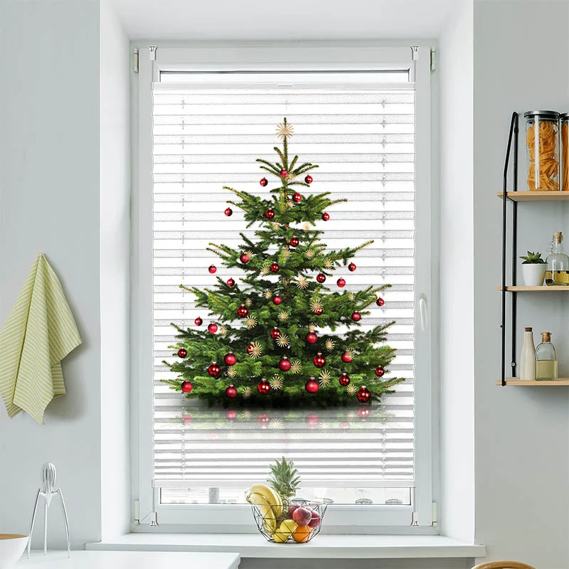 Plissee Motiv "Weihnachtsbaum"