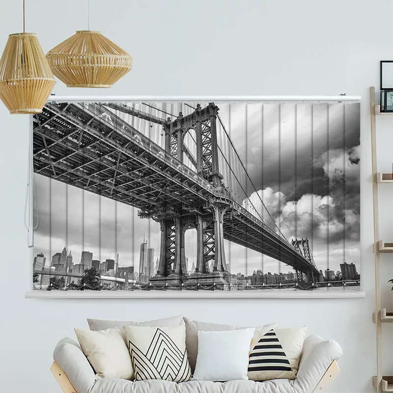 Lamellenvorhang Motiv "Brooklyn Bridge"