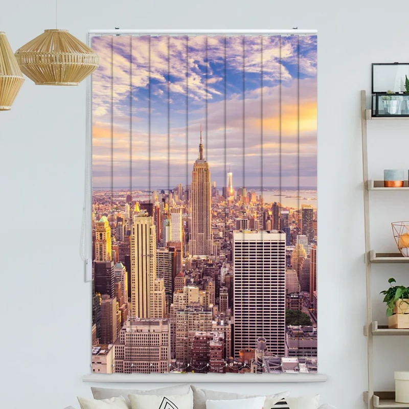 Lamellenvorhang Motiv "Sunset New York City Skyline"