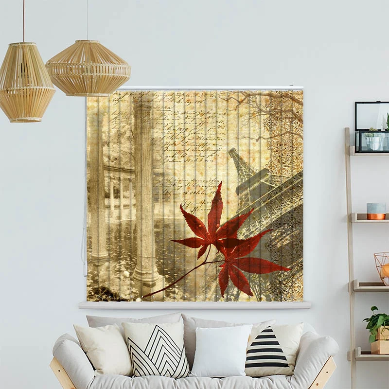 Lamellenvorhang Motiv "Paris Vintage Memories"