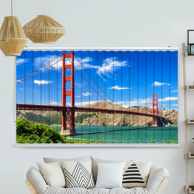 Lamellenvorhang Motiv "Golden Gate Bridge"