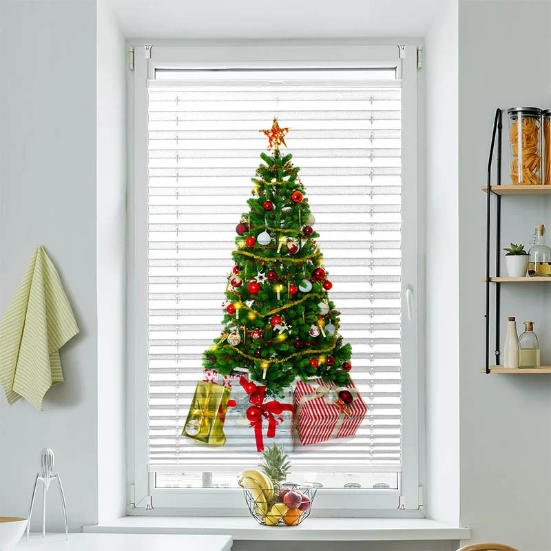 Plissee Motiv "Weihnachtsbaum"