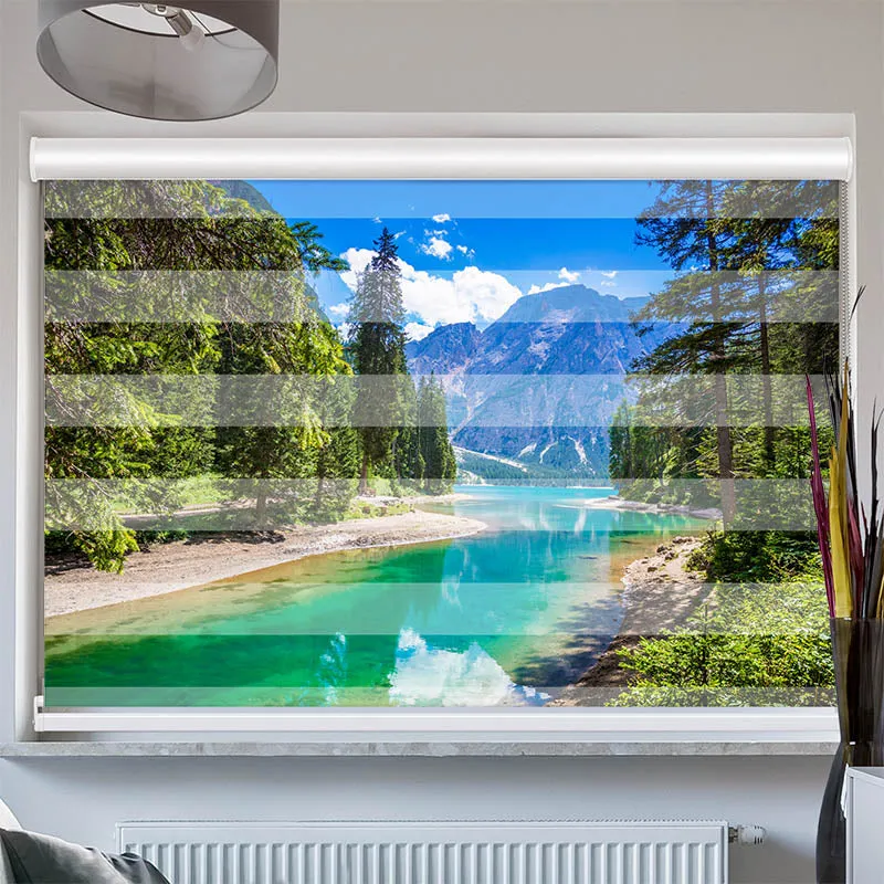 Doppelrollo mit Kassette "Pragser Wildsee"