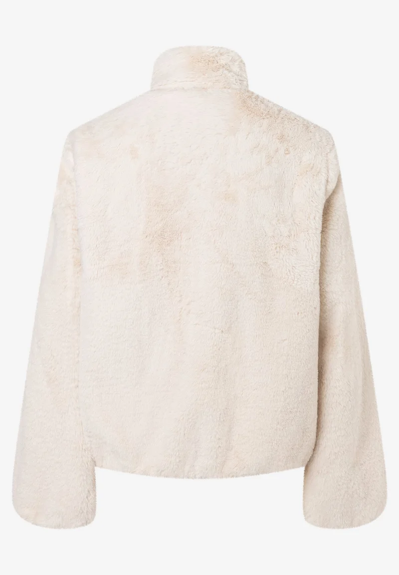 Fake Fur Blouson, powder cream