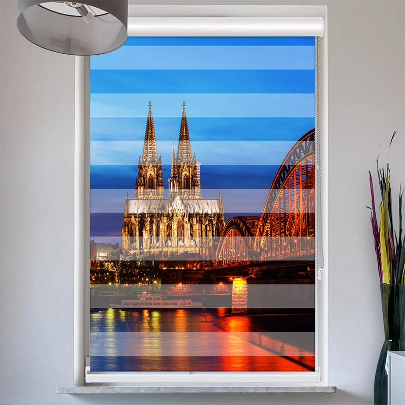 Doppelrollo mit Kassette "Koelner Dom"
