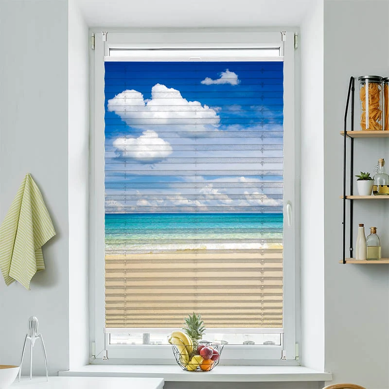 Plissee Motiv "Meer Himmel Strand"