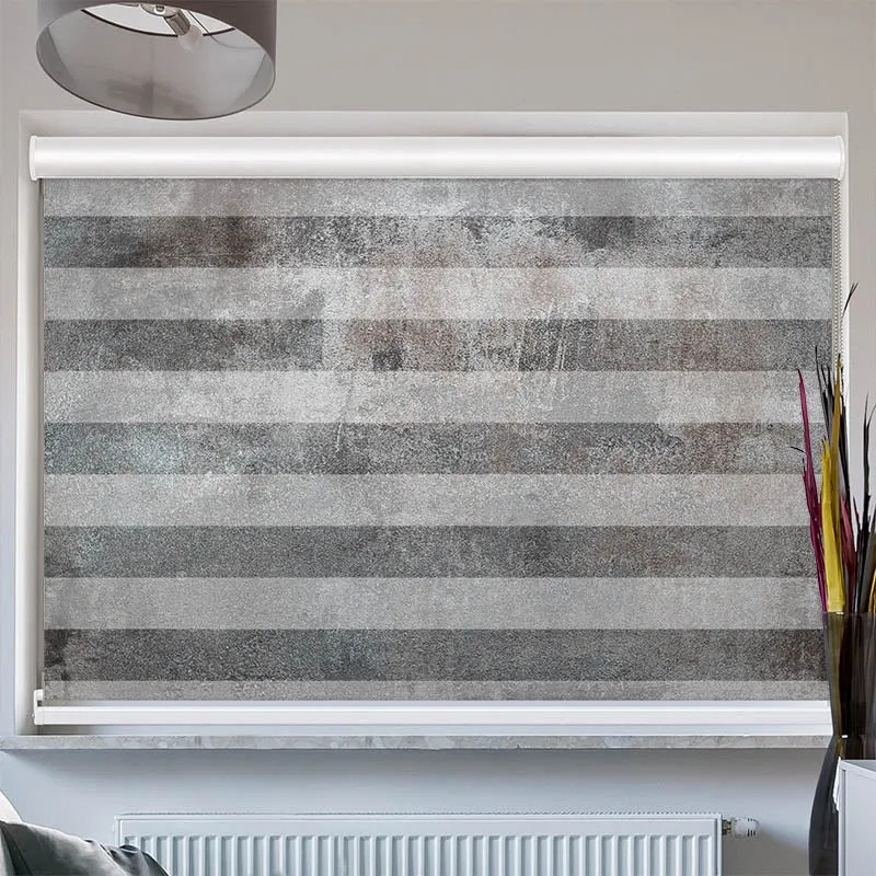 Doppelrollo mit Kassette "Beton Optik"