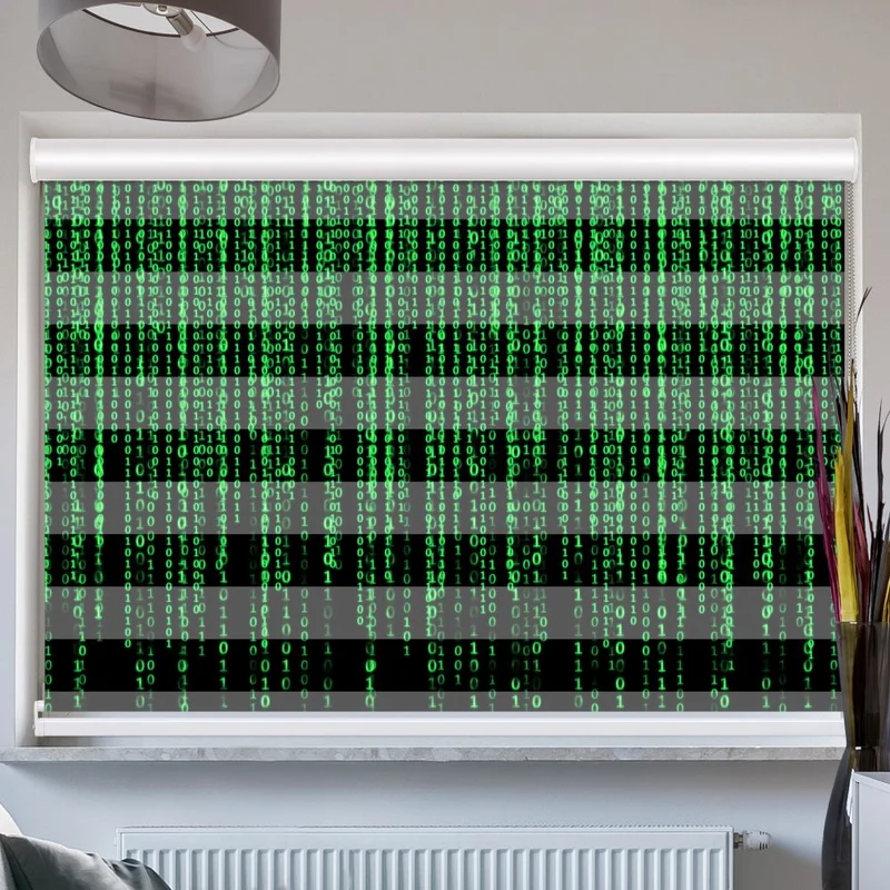 Doppelrollo mit Kassette "Matrix Code"