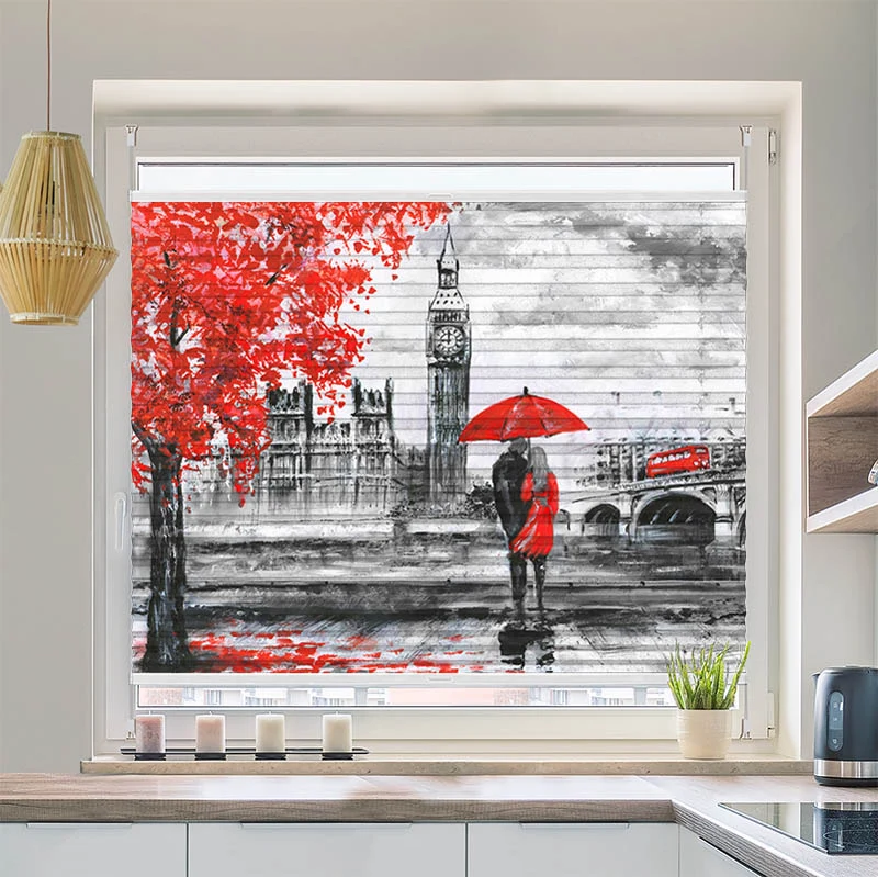 Plissee Motiv "London Big Ben Gemaelde"