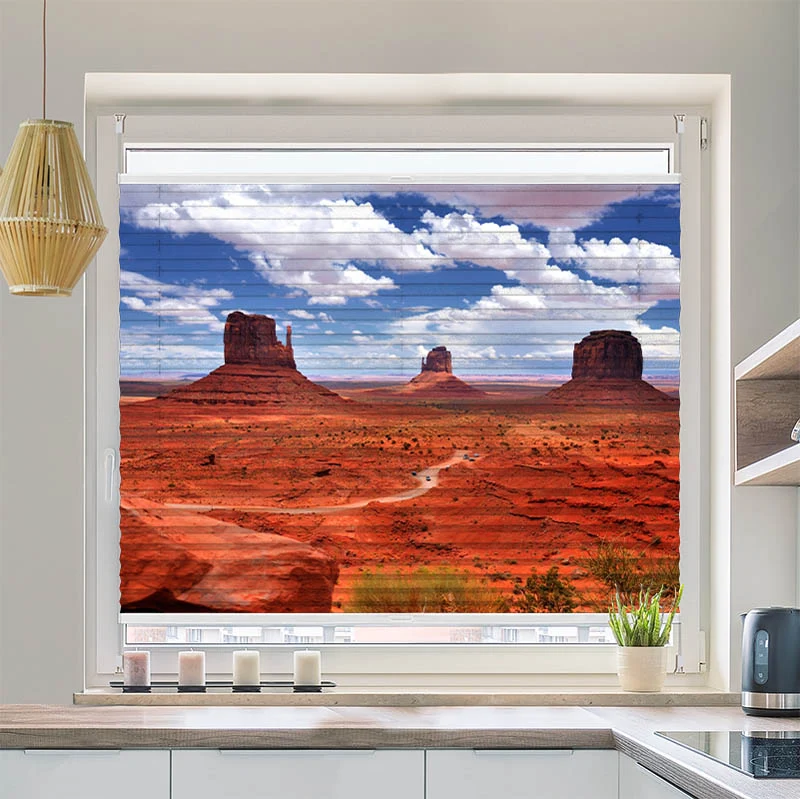 Plissee Motiv "Monument Valley"