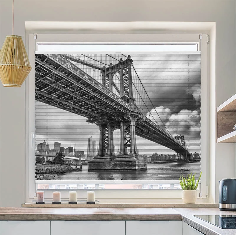 Plissee Motiv "Brooklyn Bridge"