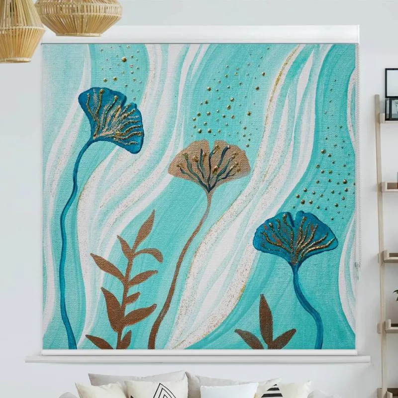 Kassettenrollo Motiv "Ginkgobaum Gemaelde" | bis B 420 x H 420 cm