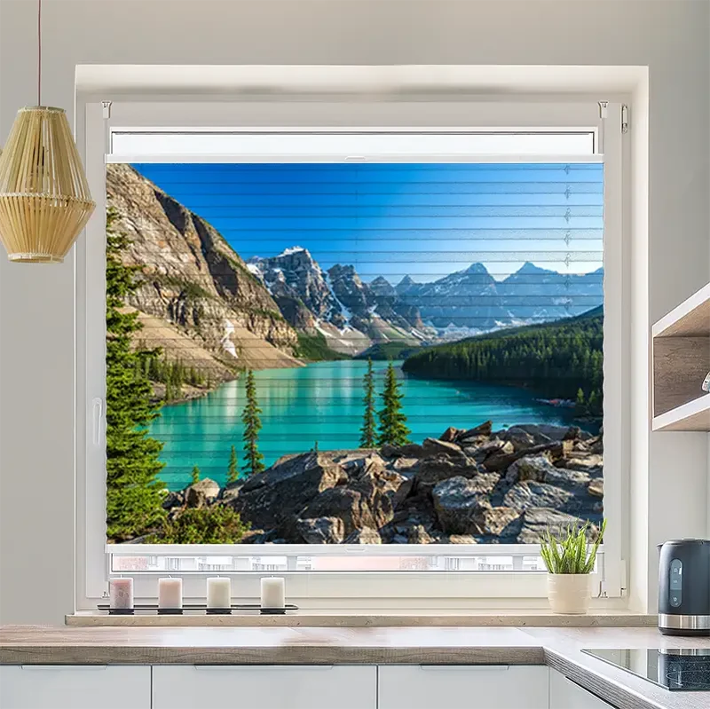 Plissee Motiv "Rocky Mountains Canada"