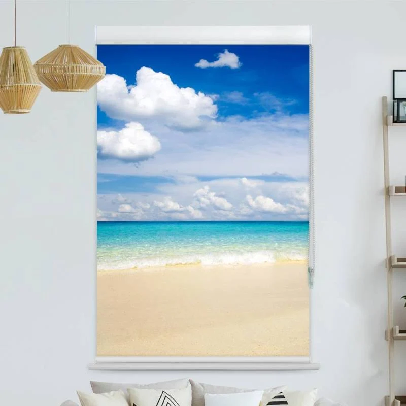 Kassettenrollo Motiv "Meer Himmel Strand" | bis B 420 x H 420 cm