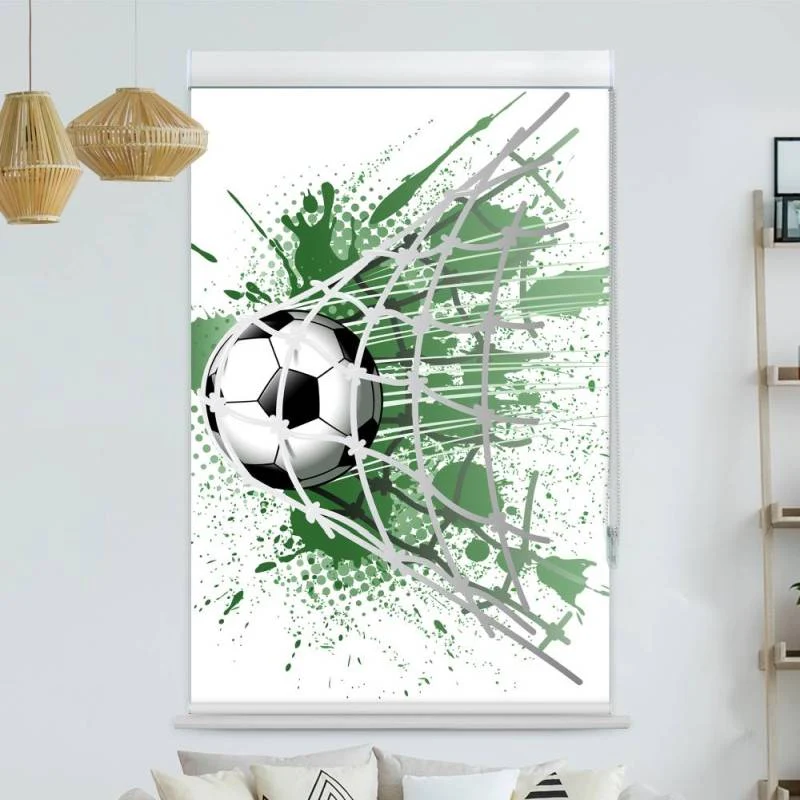 Kassettenrollo Motiv "Fussball" | bis B 420 x H 420 cm