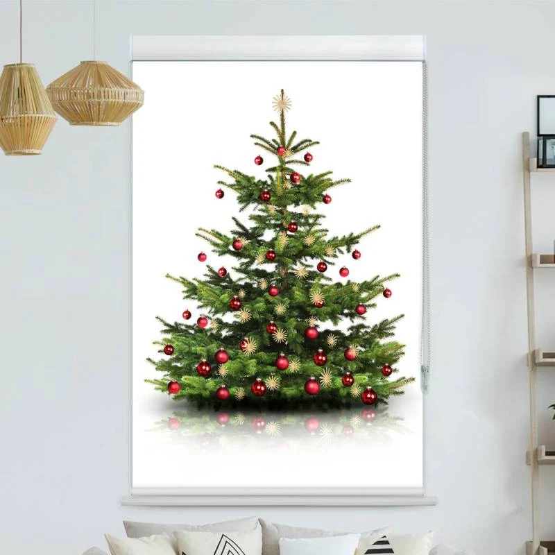 Kassettenrollo Motiv "Weihnachtsbaum" | bis B 420 x H 420 cm