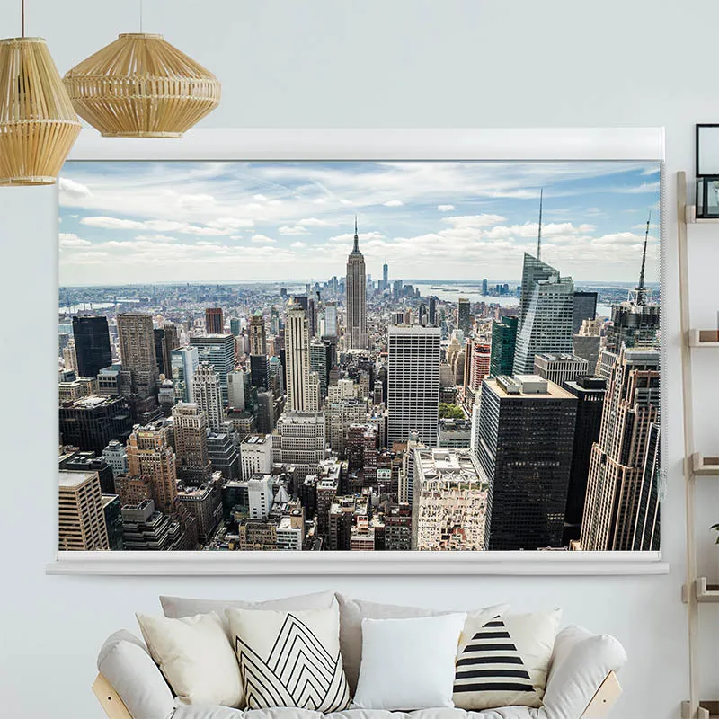 Kassettenrollo Motiv "Manhattan Skyline" | bis B 420 x H 420 cm