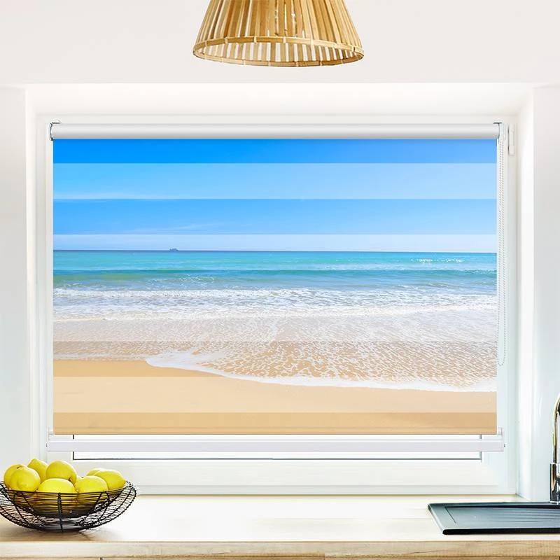 Klemmfix Doppelrollo "Strand und Meer" | Klemm Doppelrollo