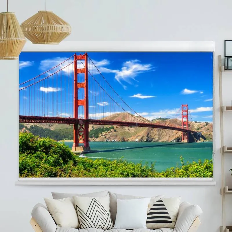 Kassettenrollo Motiv "Golden Gate Bridge" | bis B 420 x H 420 cm