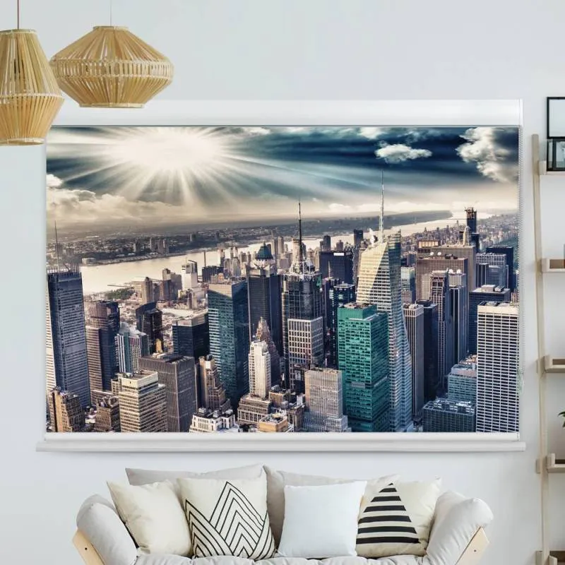 Kassettenrollo Motiv "Skyline Manhattan" | bis B 420 x H 420 cm