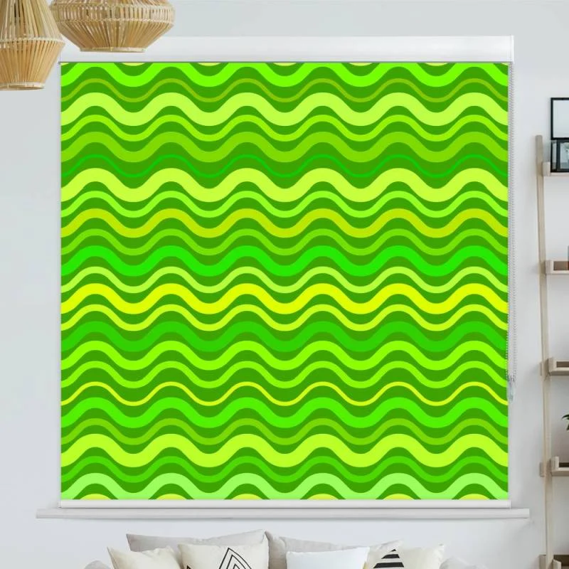 Kassettenrollo Motiv "Abstrakt Gruen" | bis B 420 x H 420 cm