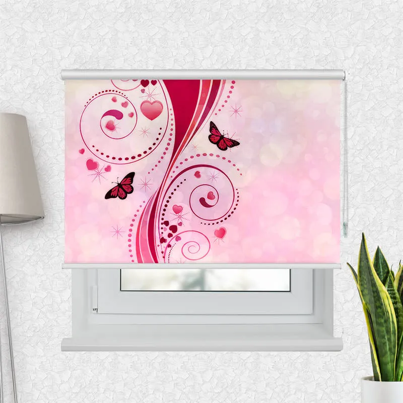 Motivrollo 'Schmetterlinge Grafik' | Bis B 430 x H 440 cm