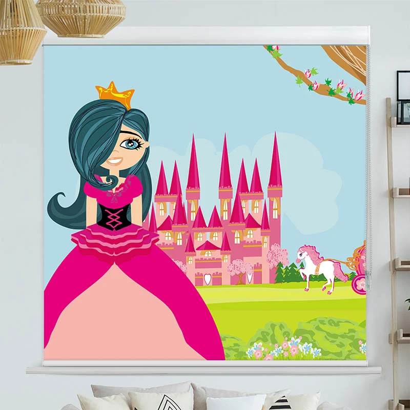 Kassettenrollo Motiv "Prinzessin Vor dem Schloss" | bis B 420 x H 420 cm