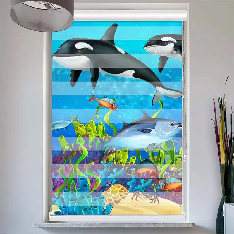Doppelrollo mit Kassette "Orcas"
