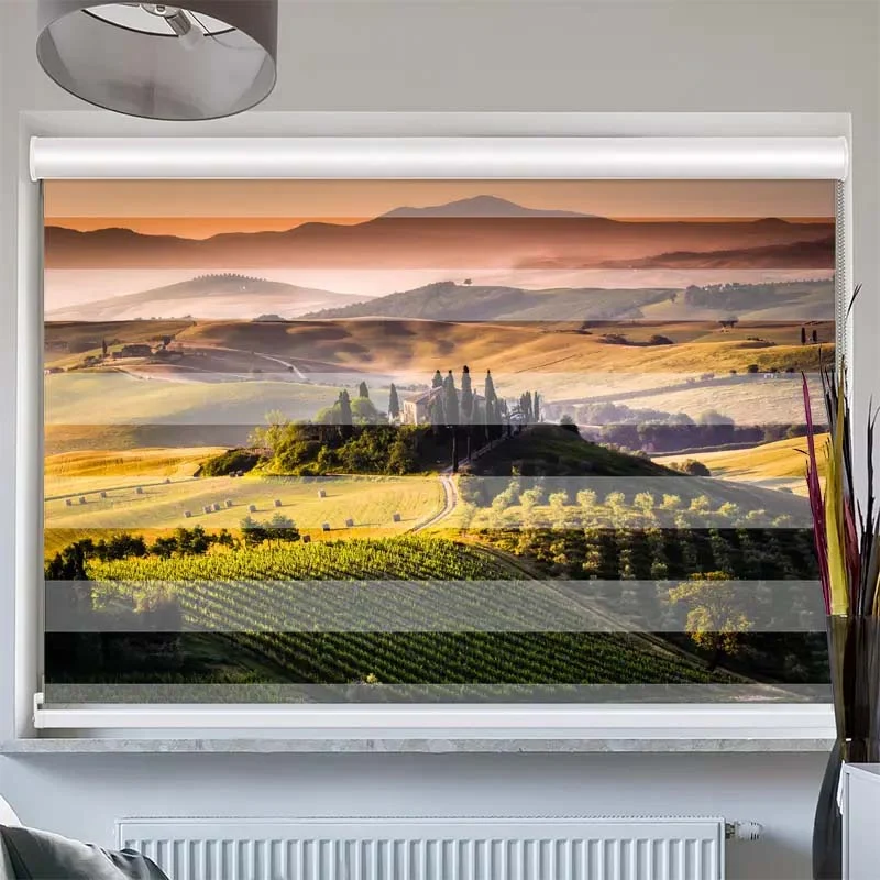 Doppelrollo mit Kassette "Toskana"