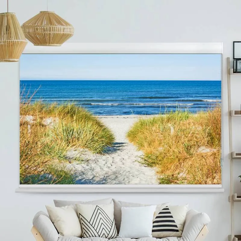 Kassettenrollo Motiv "Duene Meer Ostsee" | bis B 420 x H 420 cm