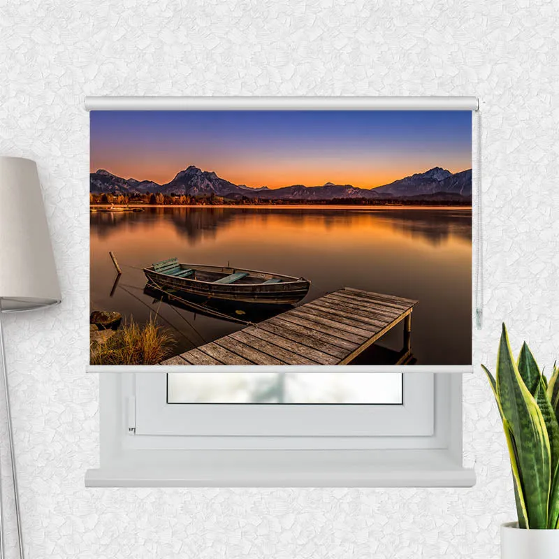 Motivrollo 'Abendstimmung am Hopfensee' | Bis B 430 x H 440 cm