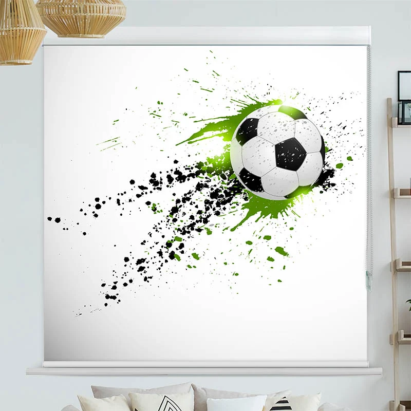 Kassettenrollo Motiv "Soccer" | bis B 420 x H 420 cm