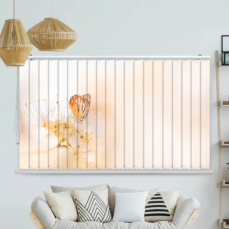 Lamellenvorhang Motiv "Schmetterling auf Bleute"