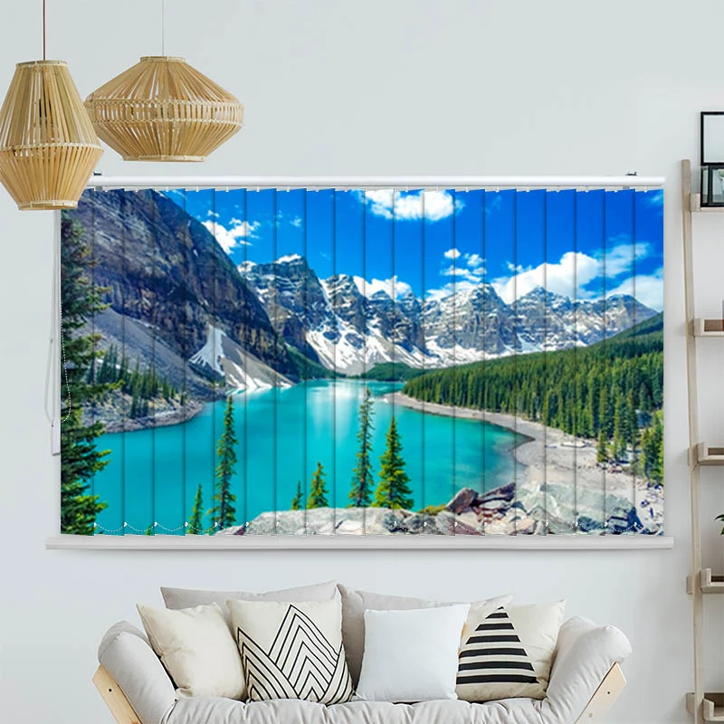 Lamellenvorhang Motiv "Moraine Lake Bergsee"