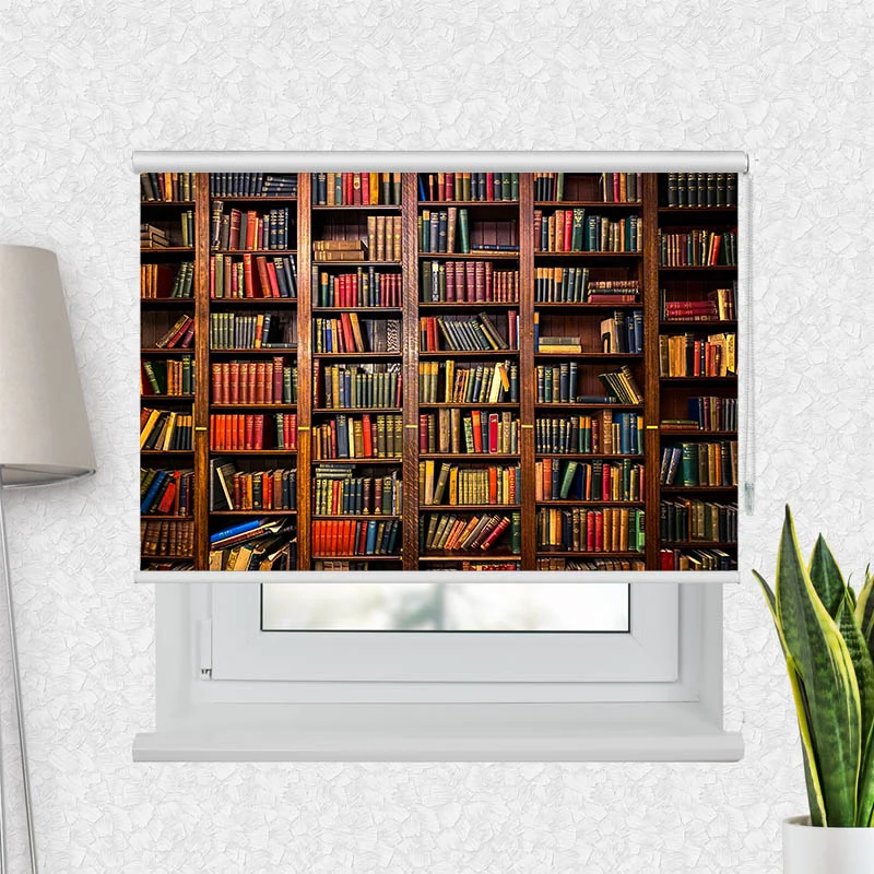Motivrollo 'Altes Beucherregal' | Bis B 430 x H 440 cm