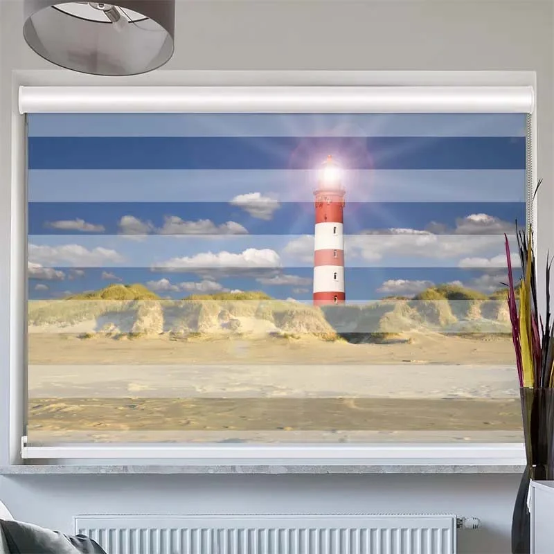 Doppelrollo mit Kassette "Leuchtturm"