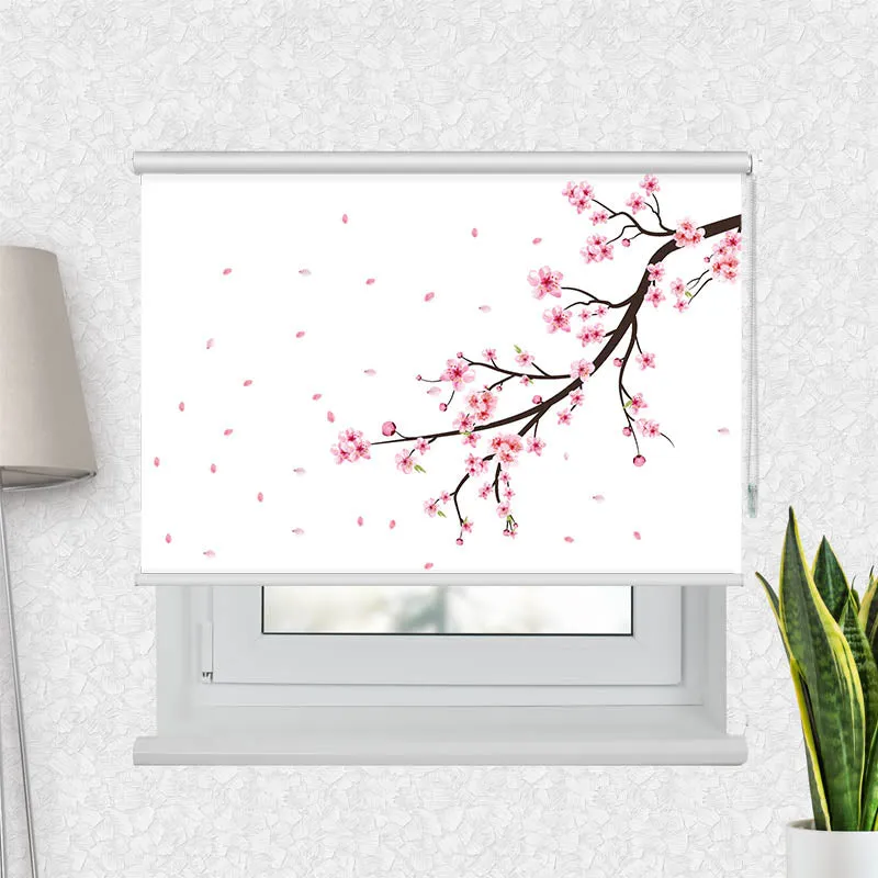 Motivrollo 'Kirschblueten' | Bis B 430 x H 440 cm